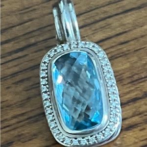 COPY - David Yurman Albion Blue Topaz Pendant
